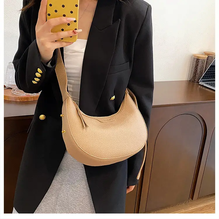 Women's Creamy Underarm Bag with Adjustable Strap — feature 18
