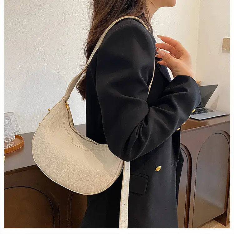 Women's Creamy Underarm Bag with Adjustable Strap — feature 20