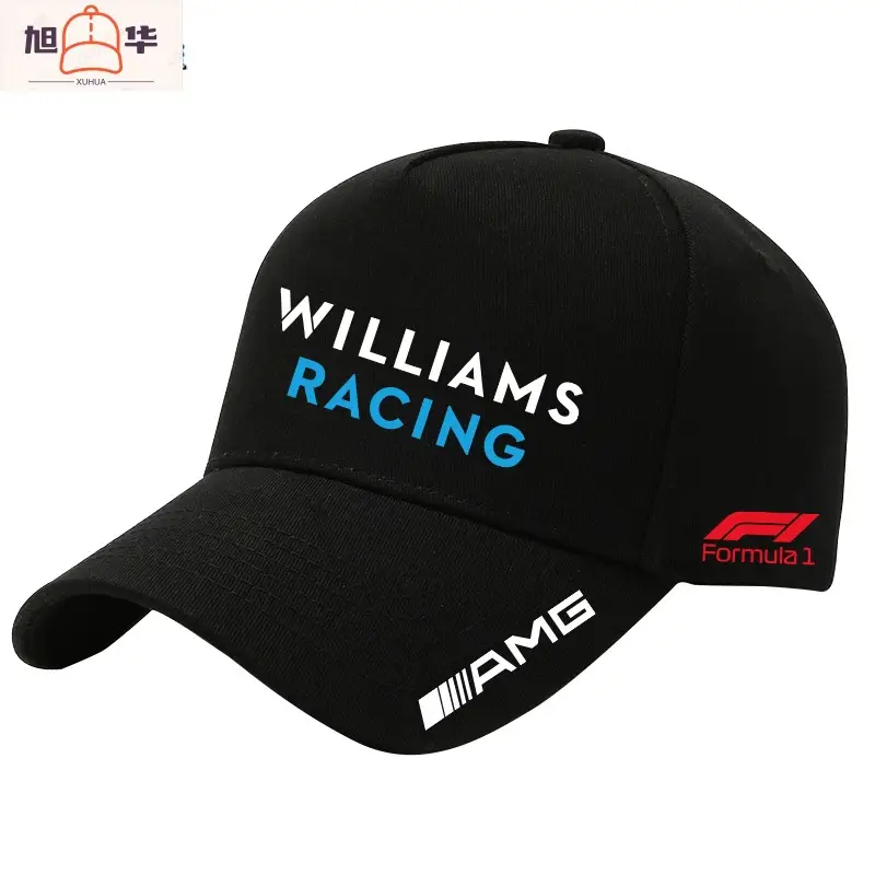 Williams F1 Racing Event Logo Print Peripheral Cap Summer Men's Sunshade Baseball Cap