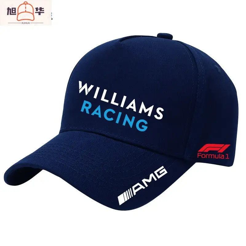 Williams F1 Racing Event Logo Print Peripheral Cap Summer Men's Sunshade Baseball Cap