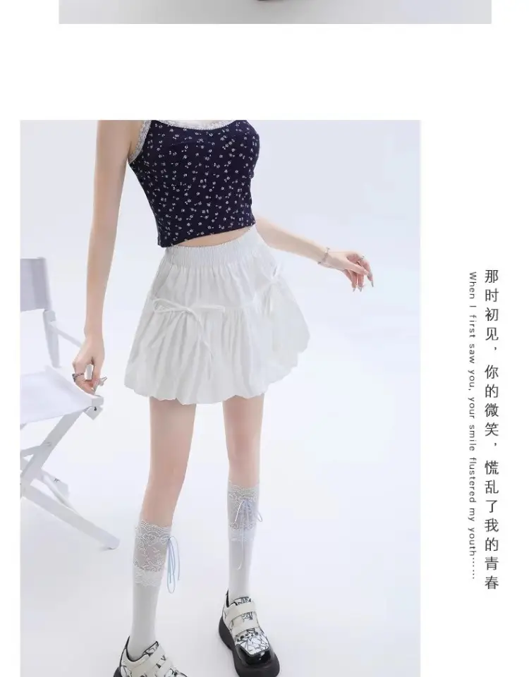 Black Bow Pleated High Waist Tulle Skirt for Women — feature 11