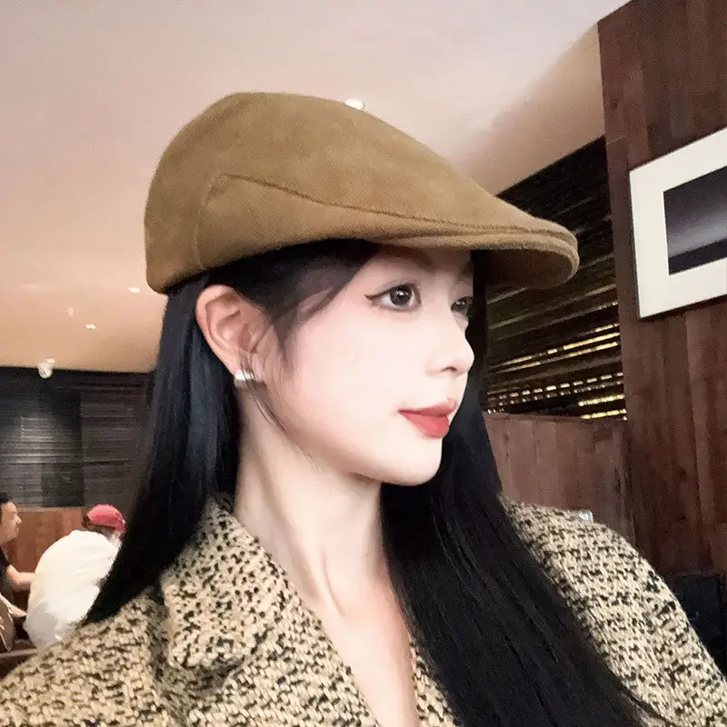 Men's Tan Duckbill Beret Cap Summer Wear - Image 8