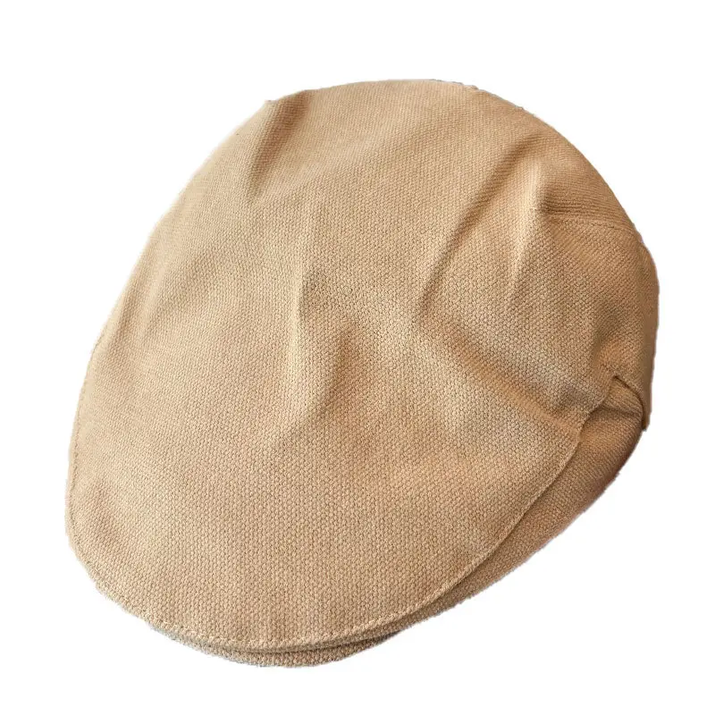 Men's Tan Duckbill Beret Cap Summer Wear - Image 10