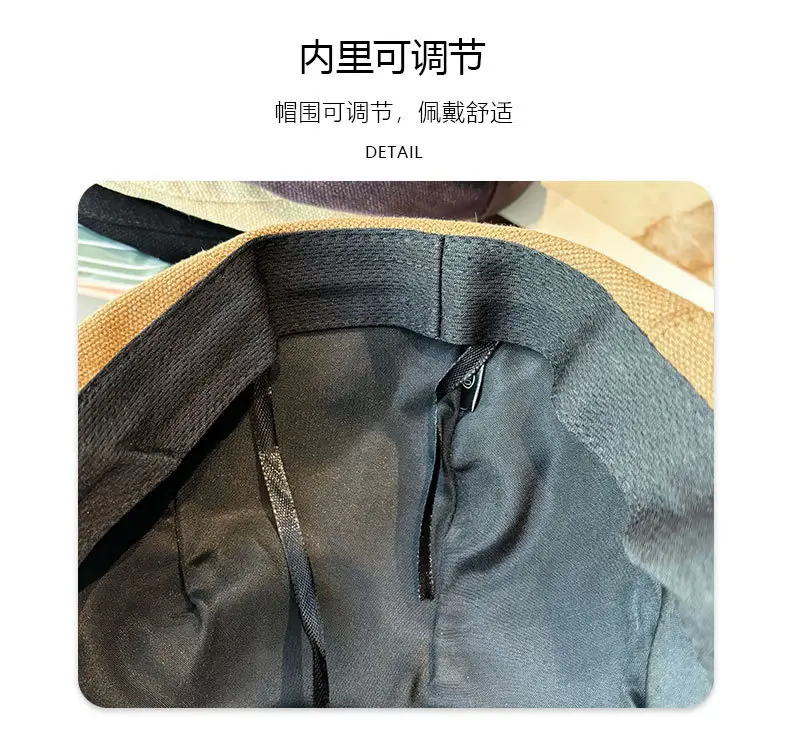 Men's Tan Duckbill Beret Cap Summer Wear — feature 11
