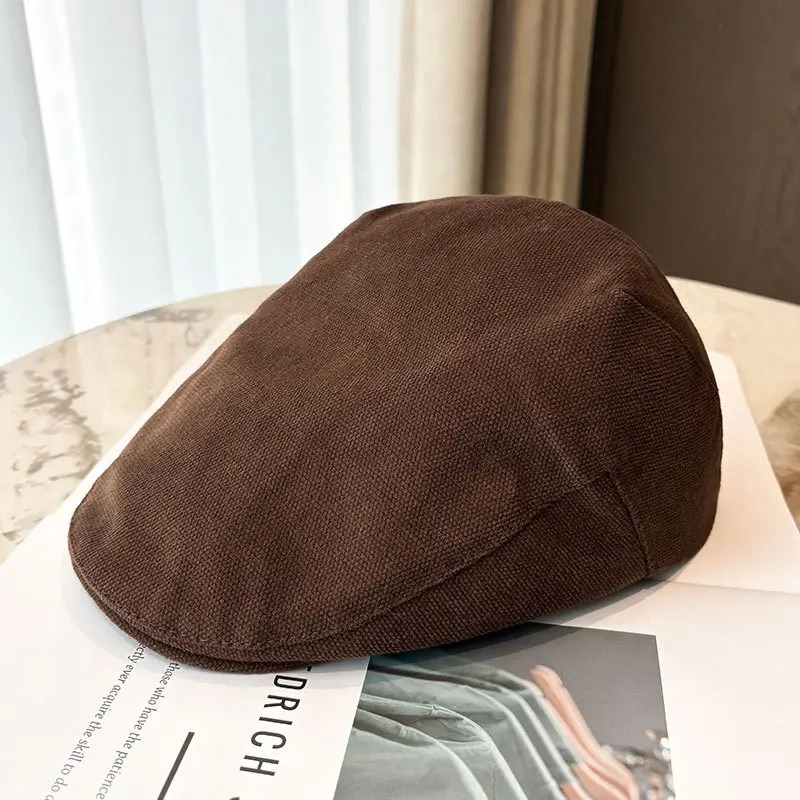 Men's Tan Duckbill Beret Cap Summer Wear - Image 4