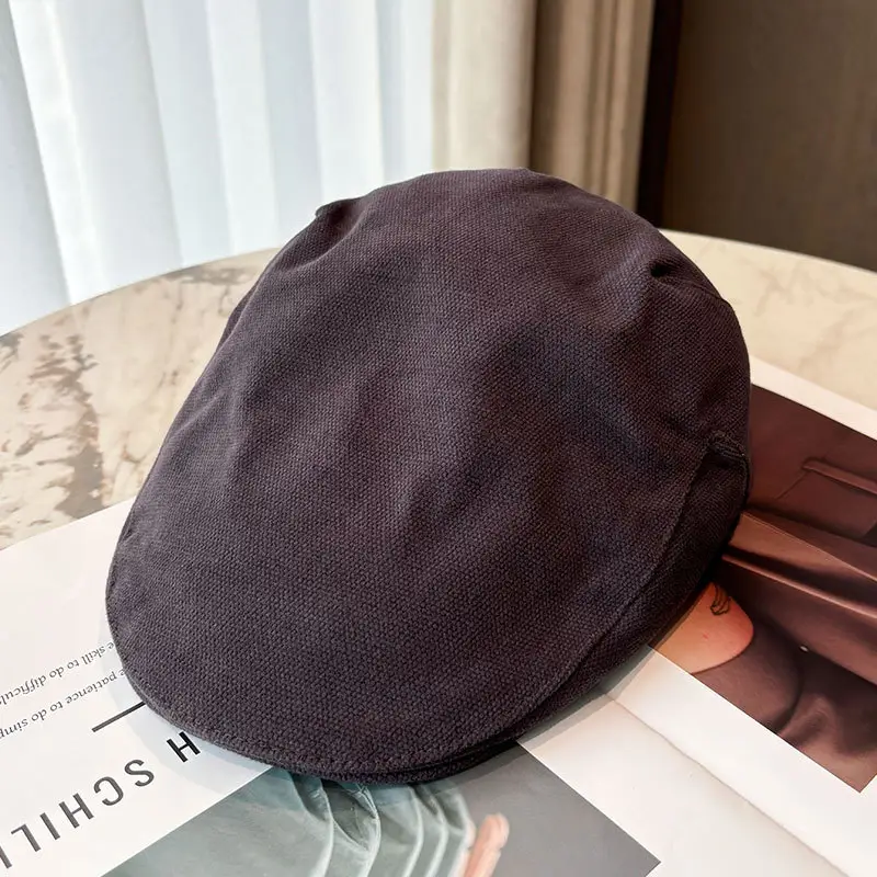 Men's Tan Duckbill Beret Cap Summer Wear - Image 5