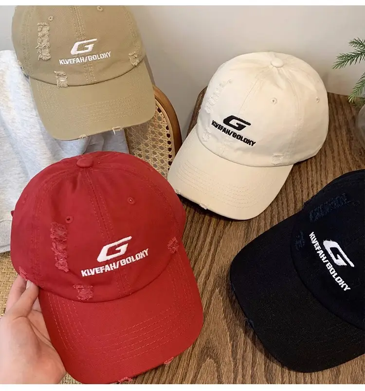 American Hip Hop Cap Women Summer 2024 Red Yellow Beige — feature 12