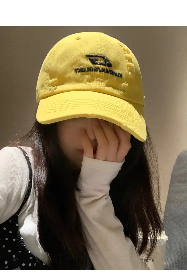 American Hip Hop Cap Women Summer 2024 Red Yellow Beige — feature 8