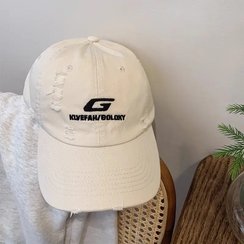 American Hip Hop Cap Women Summer 2024 Red Yellow Beige - Image 2