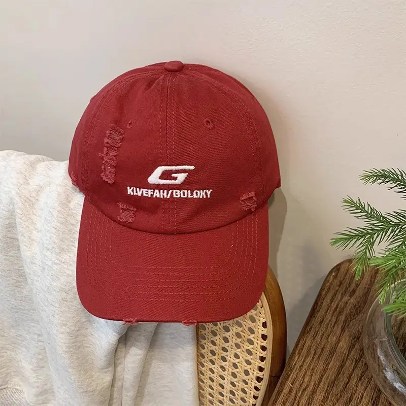 American Hip Hop Cap Women Summer 2024 Red Yellow Beige - Image 6
