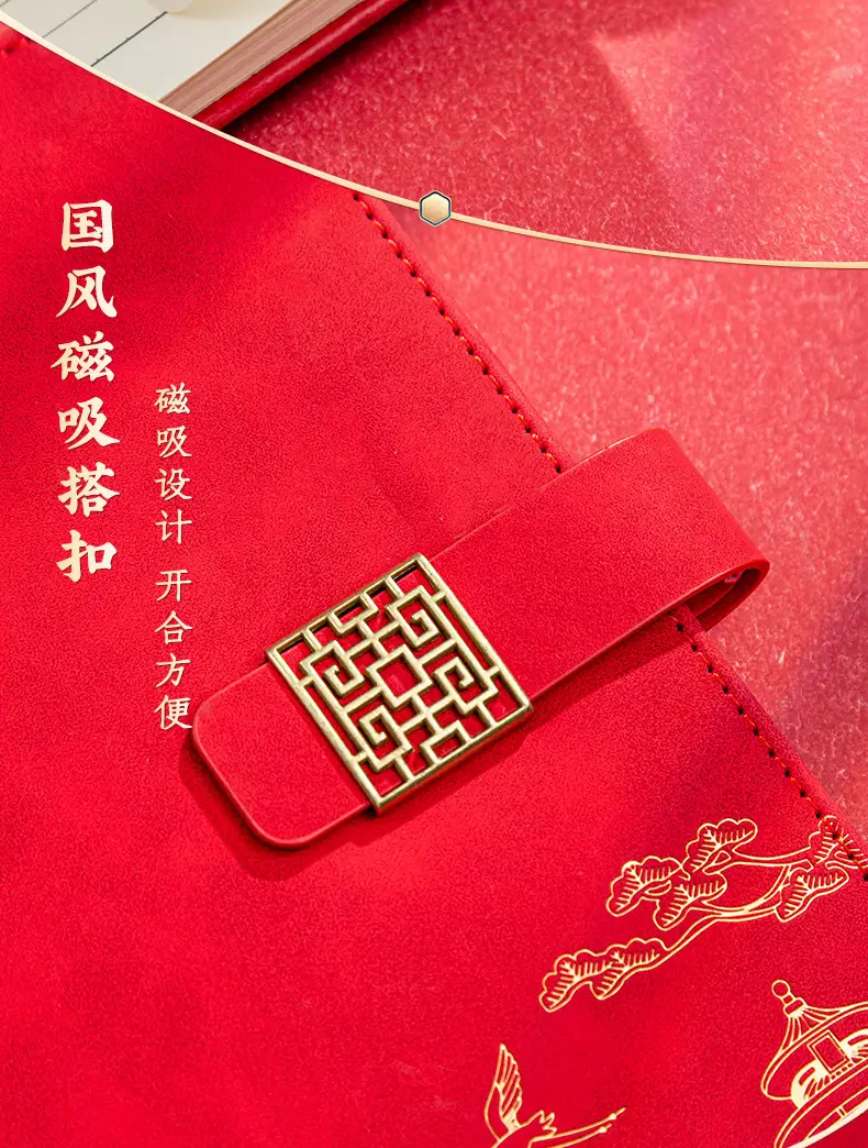 A5 National Trend Notebook Gift Box Set with High Appearance and Creative Chinese Style Forbidden City Notepad with Printable Logo and Cultural Creation — feature 16