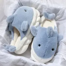 Pink Cartoon Bear Cotton Slippers for Men Winter — feature 1
