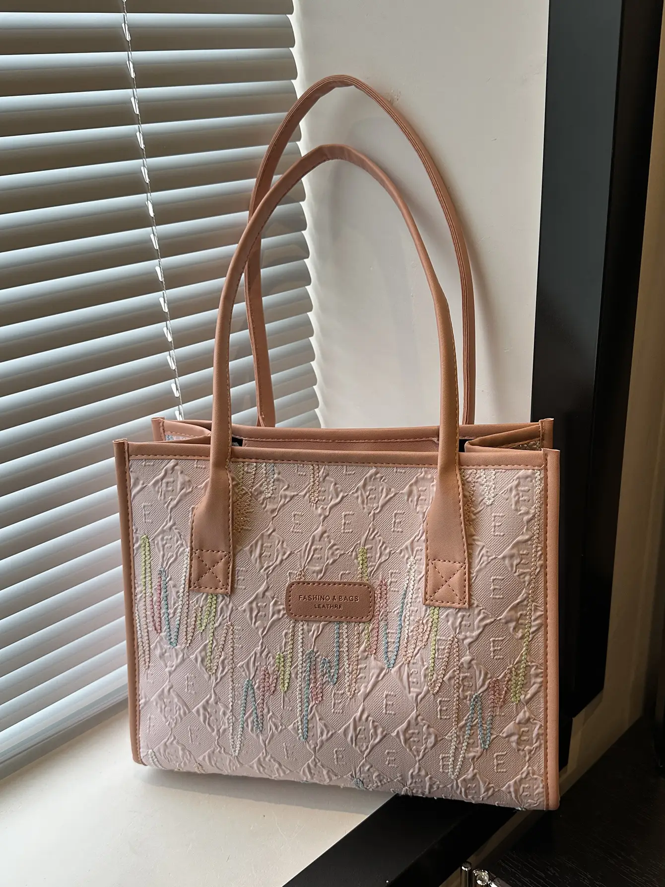 Women's Large Capacity Canvas Tote Bag Brown - Image 7