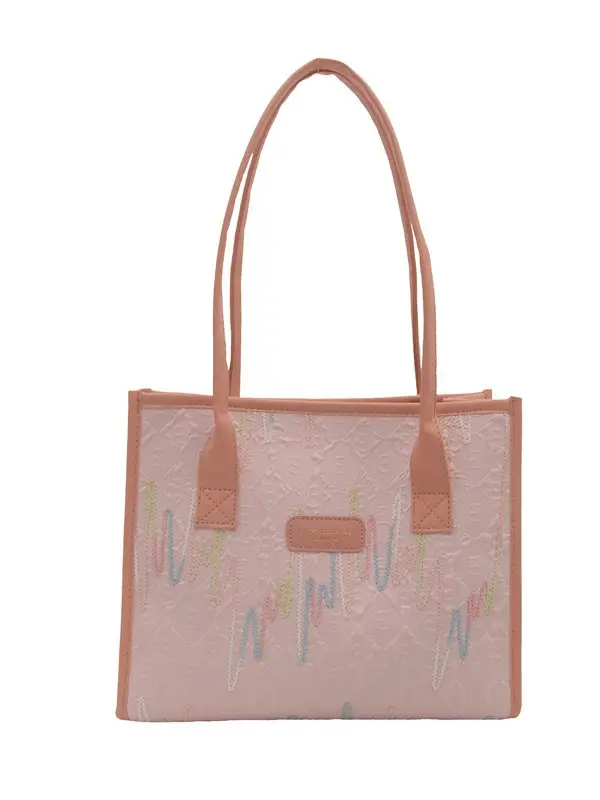 Women's Large Capacity Canvas Tote Bag Brown - Image 9