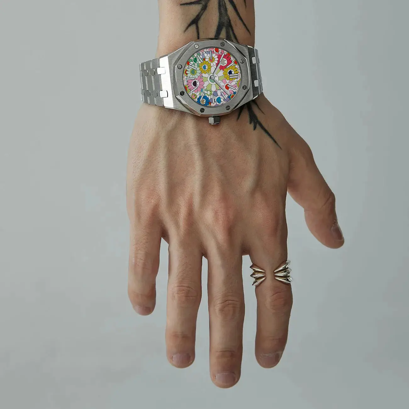 Men's Sunflower Watch Coffee Stainless Steel Waterproof - Image 9