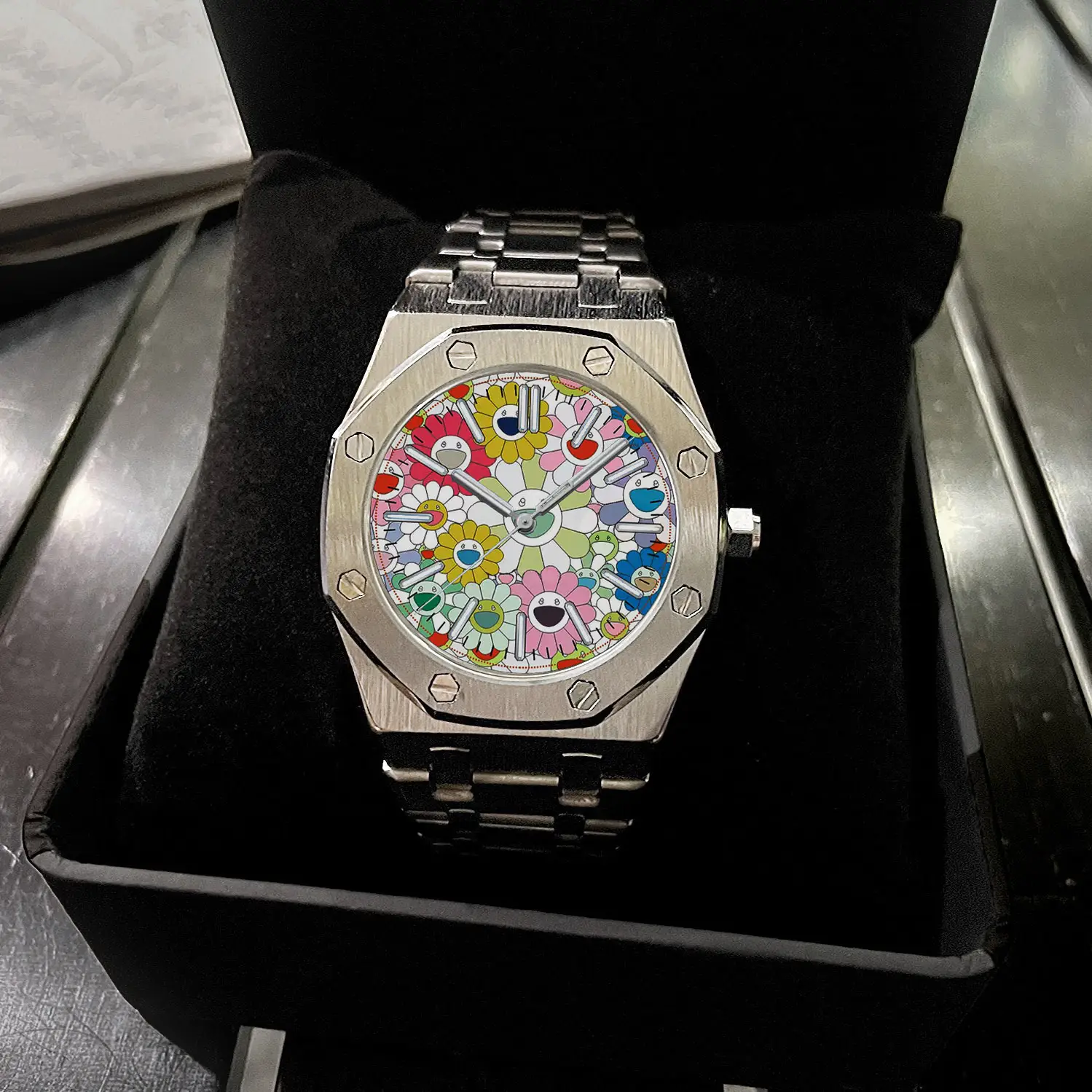Men's Sunflower Watch Coffee Stainless Steel Waterproof - Image 10
