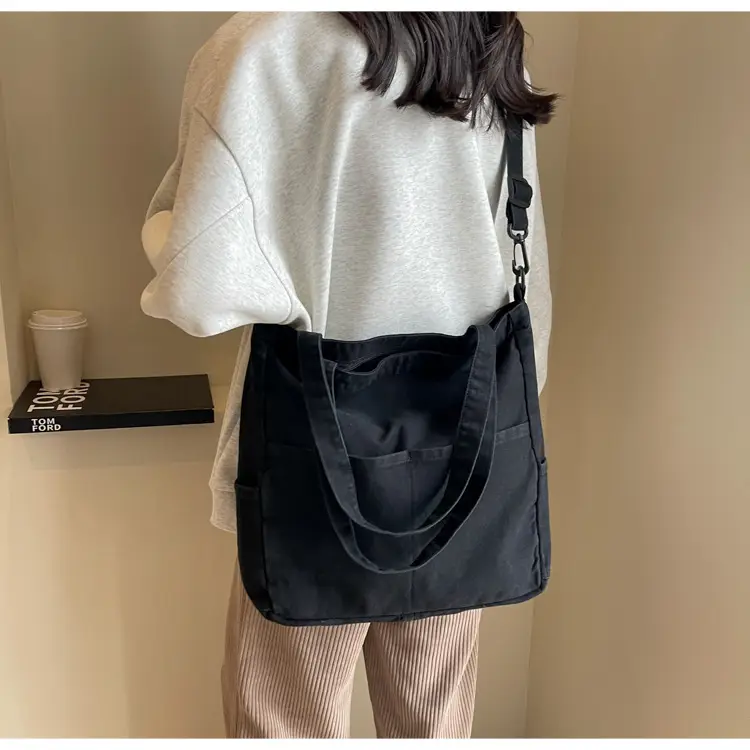 Blue Japanese Denim Crossbody Bag for Men Women — feature 54