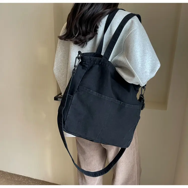Blue Japanese Denim Crossbody Bag for Men Women — feature 57