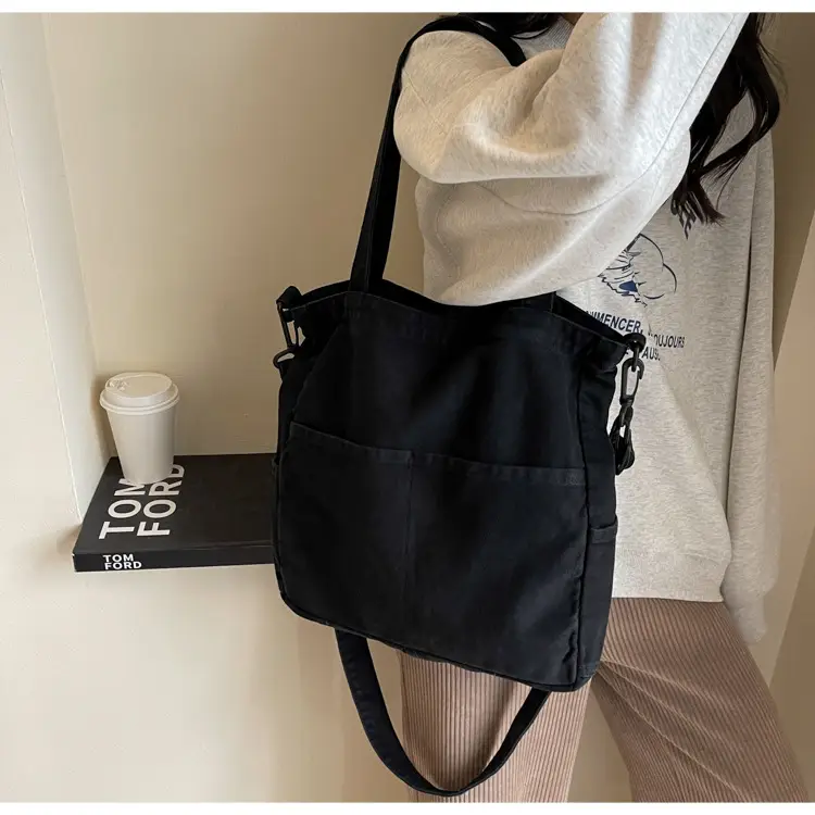 Blue Japanese Denim Crossbody Bag for Men Women — feature 58