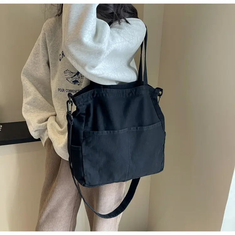 Blue Japanese Denim Crossbody Bag for Men Women — feature 61