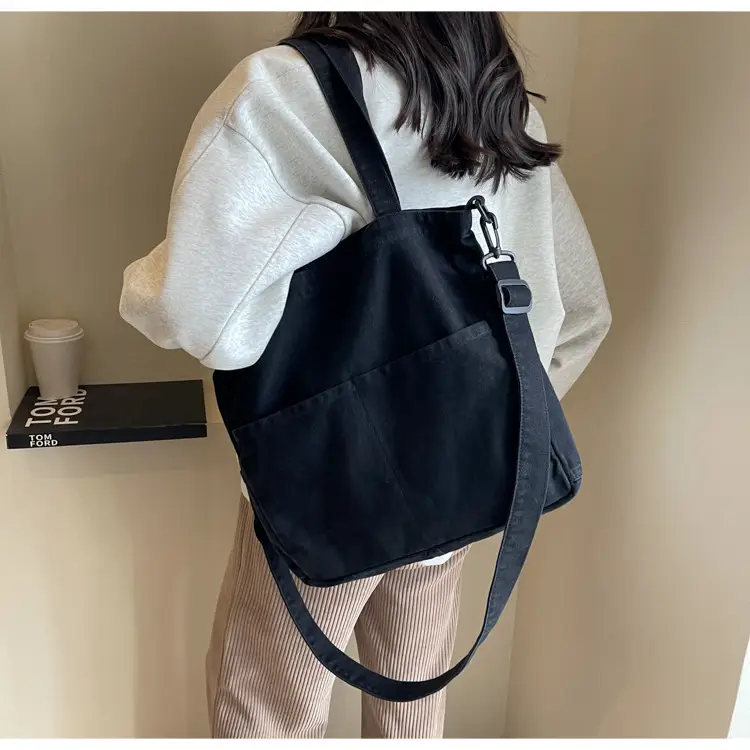 Blue Japanese Denim Crossbody Bag for Men Women — feature 62