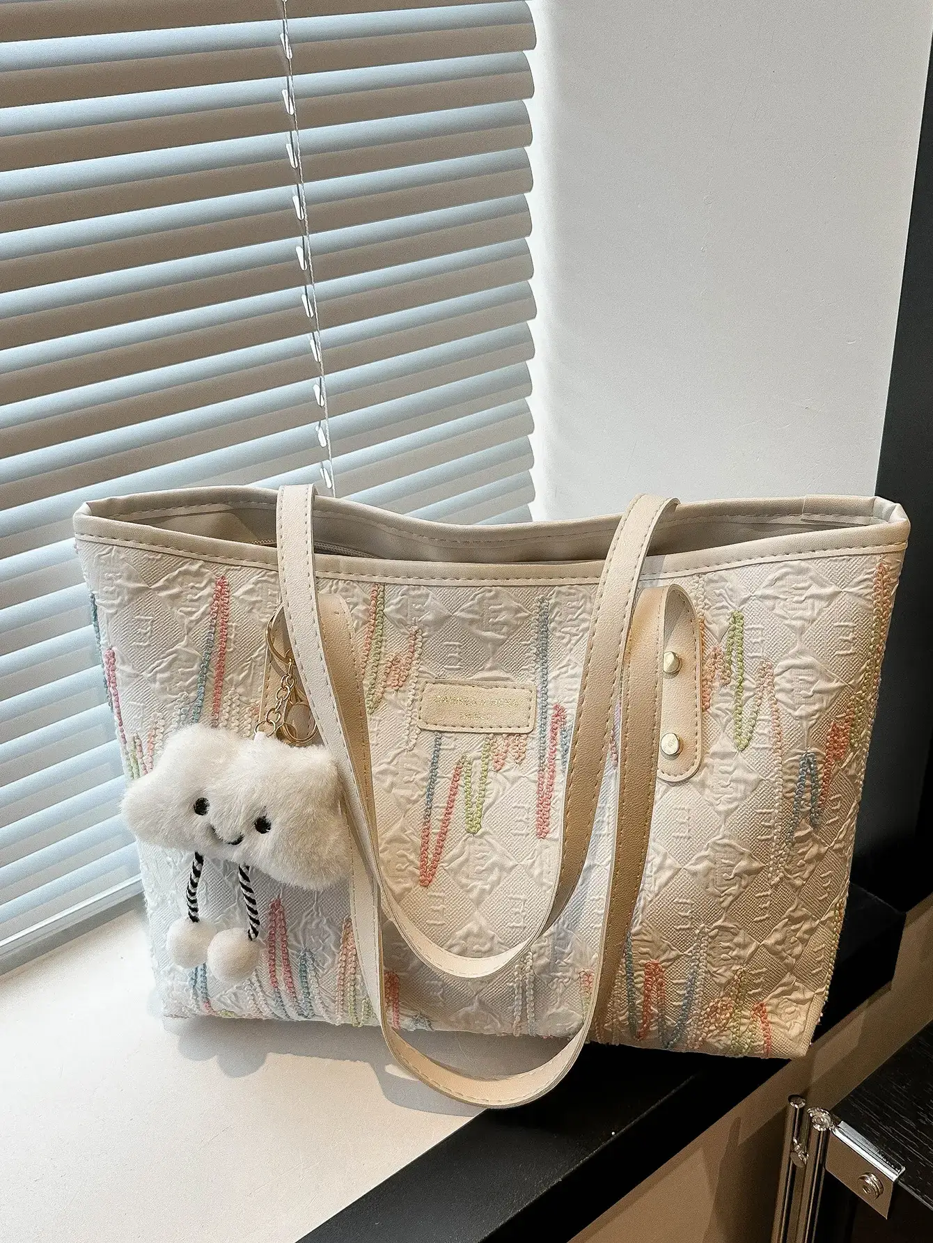 Women's Canvas Tote Bag Large Capacity Summer Commuter - Image 6