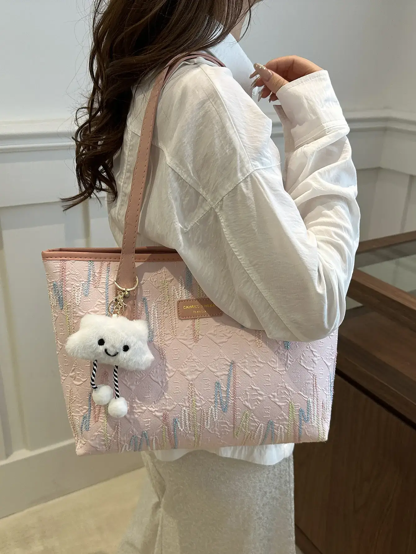 Women's Canvas Tote Bag Large Capacity Summer Commuter - Image 8