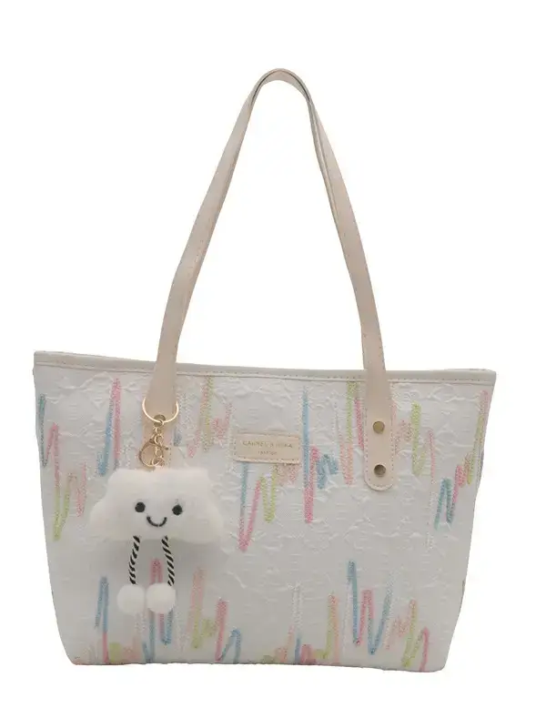 Women's Canvas Tote Bag Large Capacity Summer Commuter - Image 9