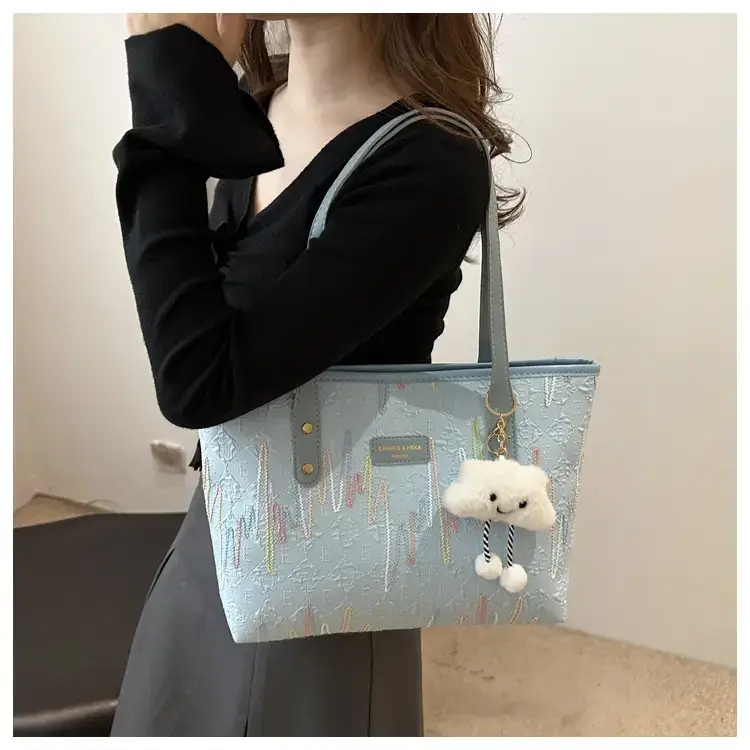 Women's Canvas Tote Bag Large Capacity Summer Commuter — feature 11