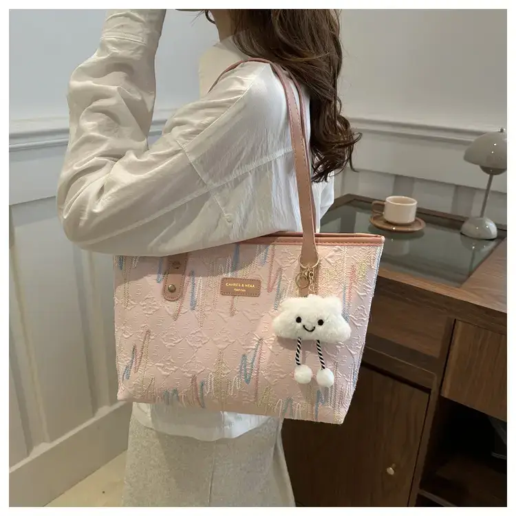 Women's Canvas Tote Bag Large Capacity Summer Commuter — feature 14
