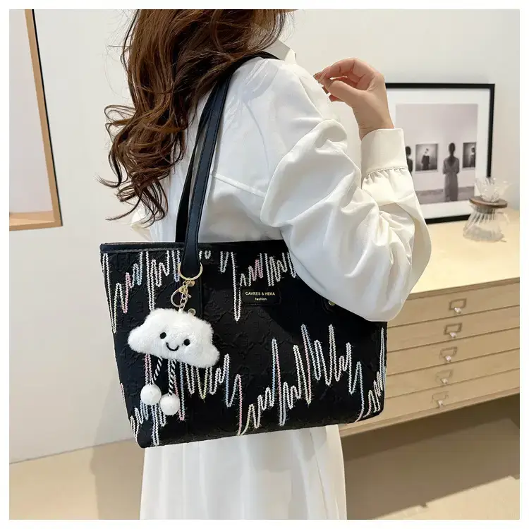Women's Canvas Tote Bag Large Capacity Summer Commuter — feature 15