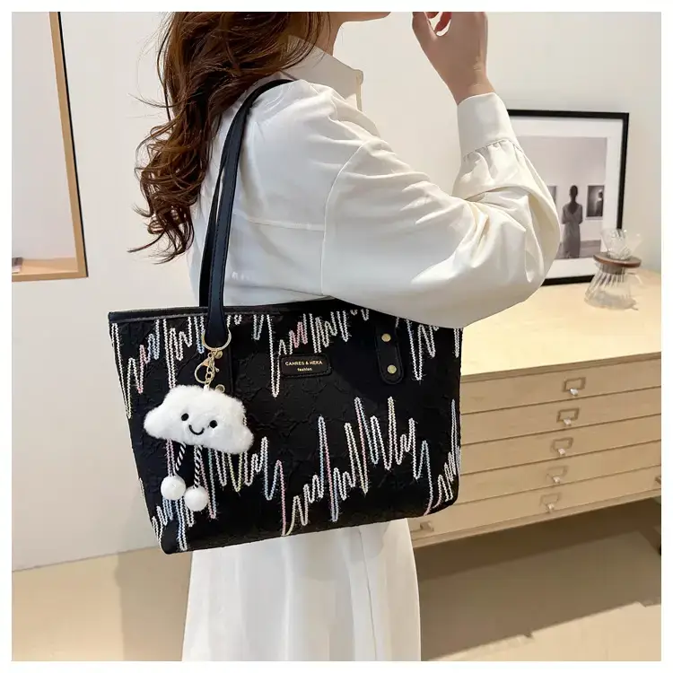 Women's Canvas Tote Bag Large Capacity Summer Commuter — feature 16