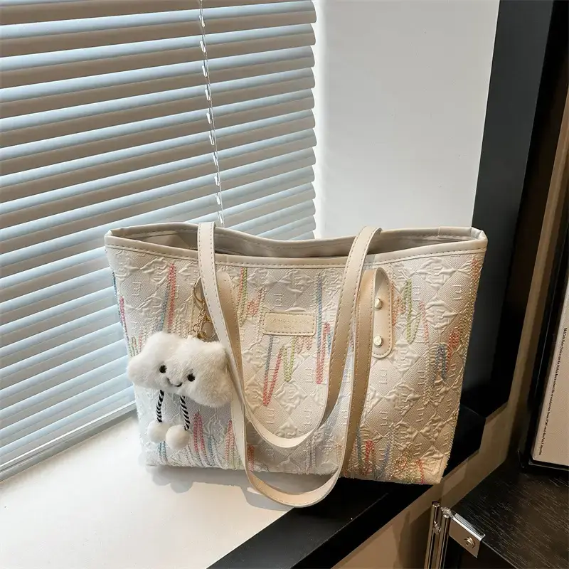 Women's Canvas Tote Bag Large Capacity Summer Commuter - Image 2