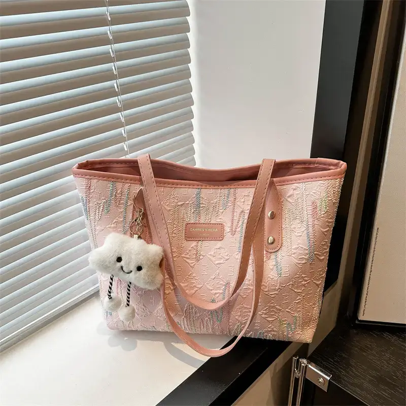 Women's Canvas Tote Bag Large Capacity Summer Commuter - Image 3