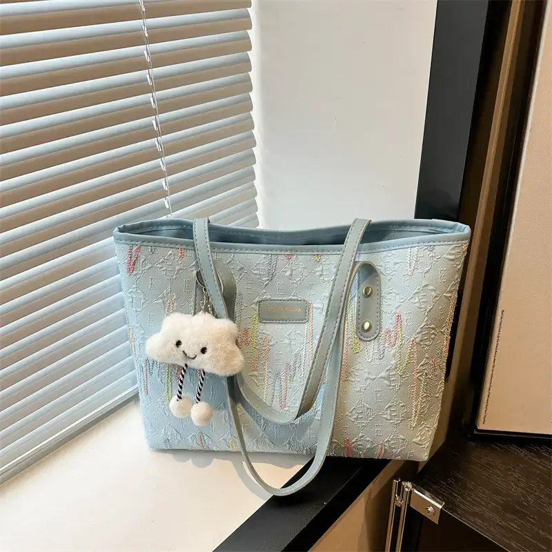 Women's Canvas Tote Bag Large Capacity Summer Commuter - Image 4