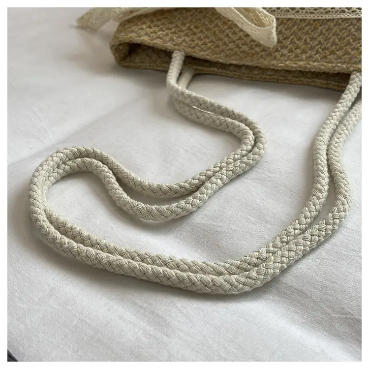 Summer Straw Woven Bow Scarf Bag for Women — feature 6