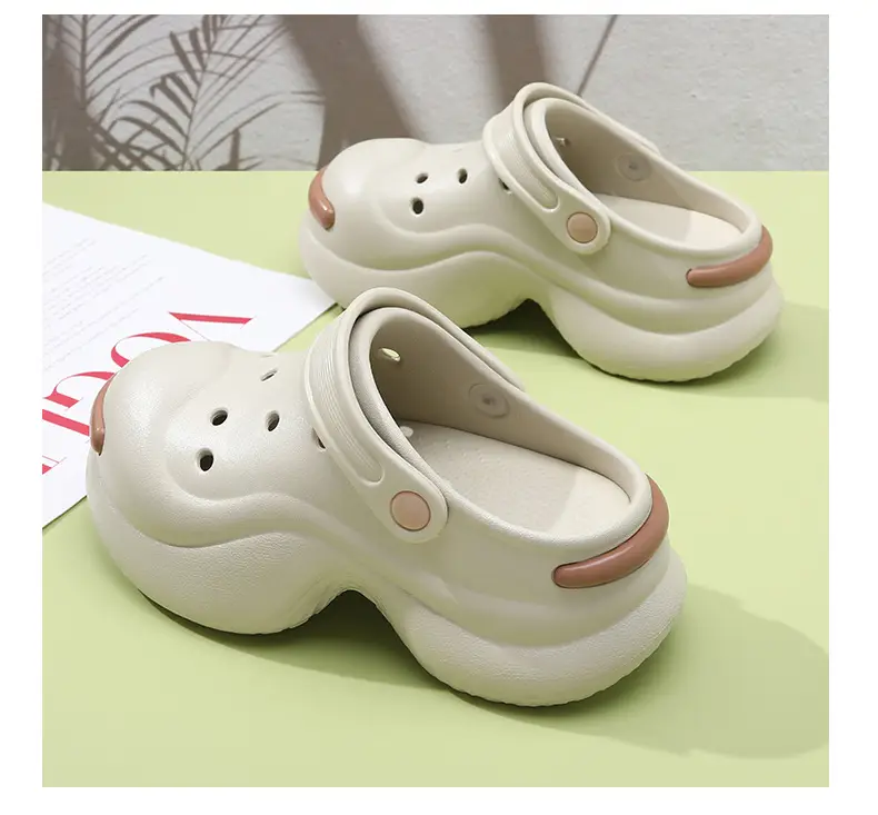 Hole Shoes High-height Shoes Women's Outdoor Non-slip Thick Bottom Wear-resistant Sandals and Slippers with Non-smelly Feet Summer Slippers — feature 12