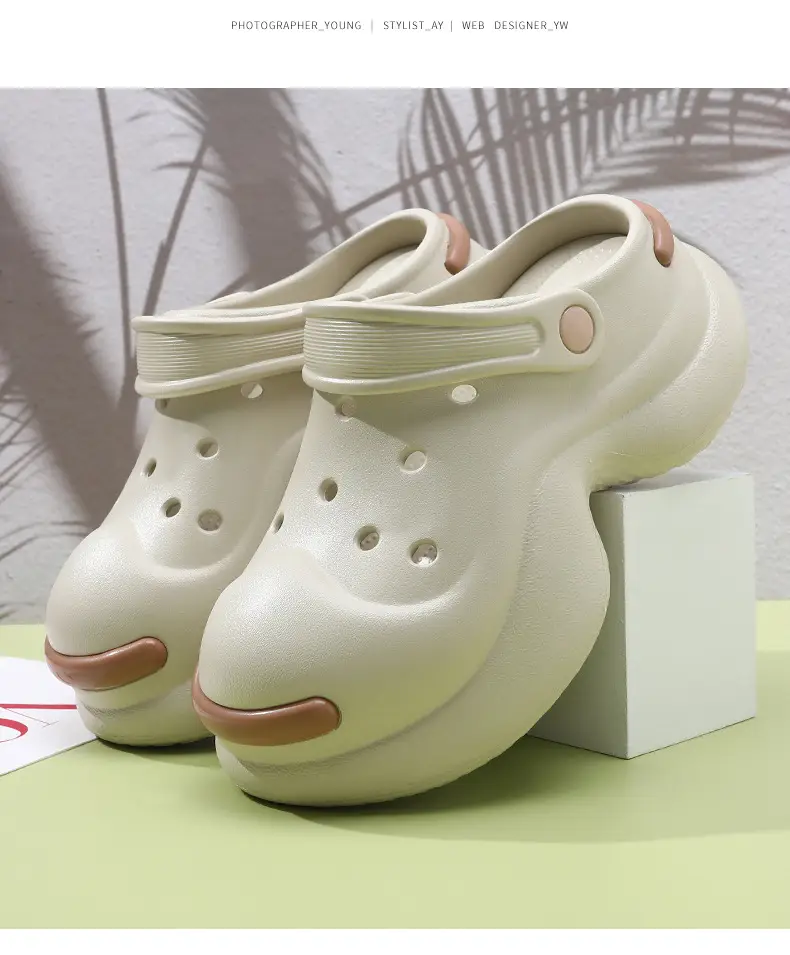 Hole Shoes High-height Shoes Women's Outdoor Non-slip Thick Bottom Wear-resistant Sandals and Slippers with Non-smelly Feet Summer Slippers — feature 13