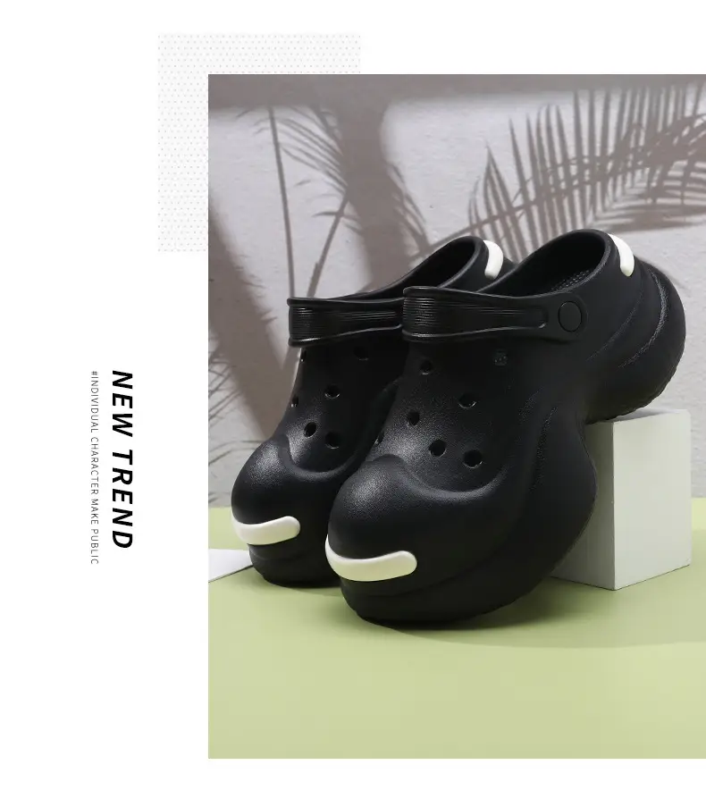 Hole Shoes High-height Shoes Women's Outdoor Non-slip Thick Bottom Wear-resistant Sandals and Slippers with Non-smelly Feet Summer Slippers — feature 15