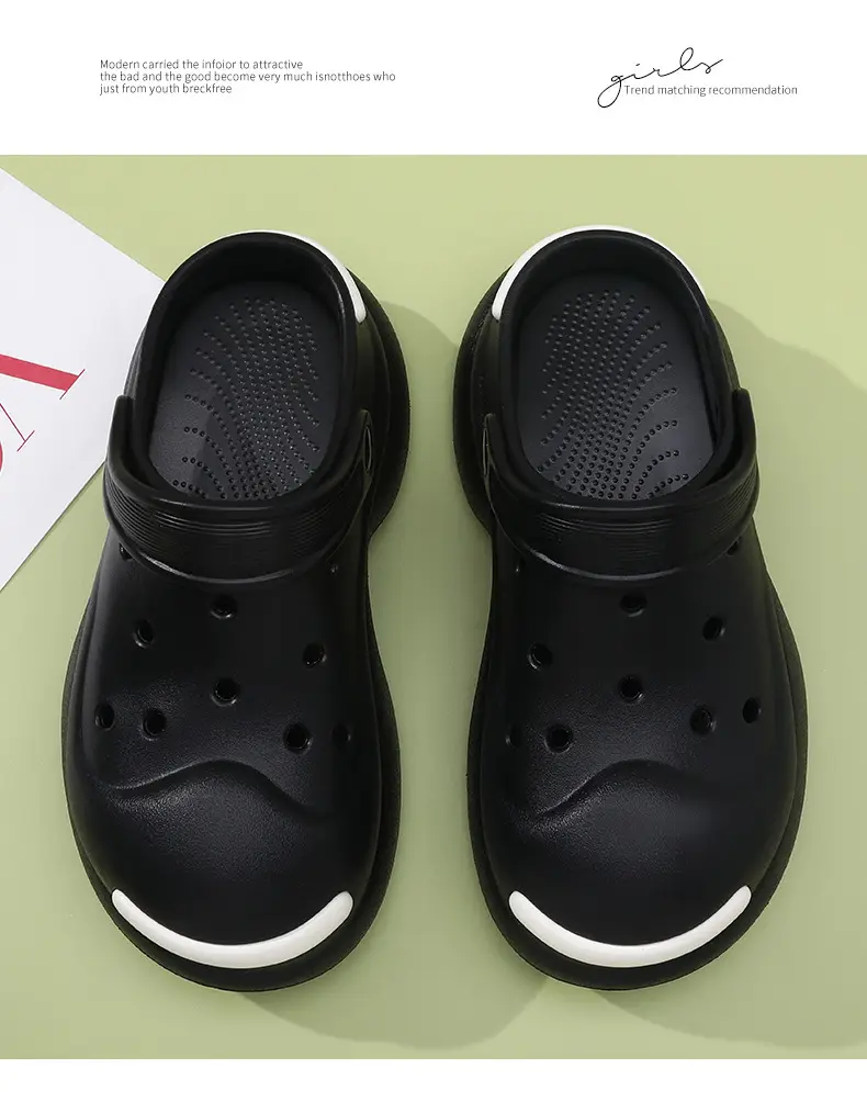 Hole Shoes High-height Shoes Women's Outdoor Non-slip Thick Bottom Wear-resistant Sandals and Slippers with Non-smelly Feet Summer Slippers — feature 17
