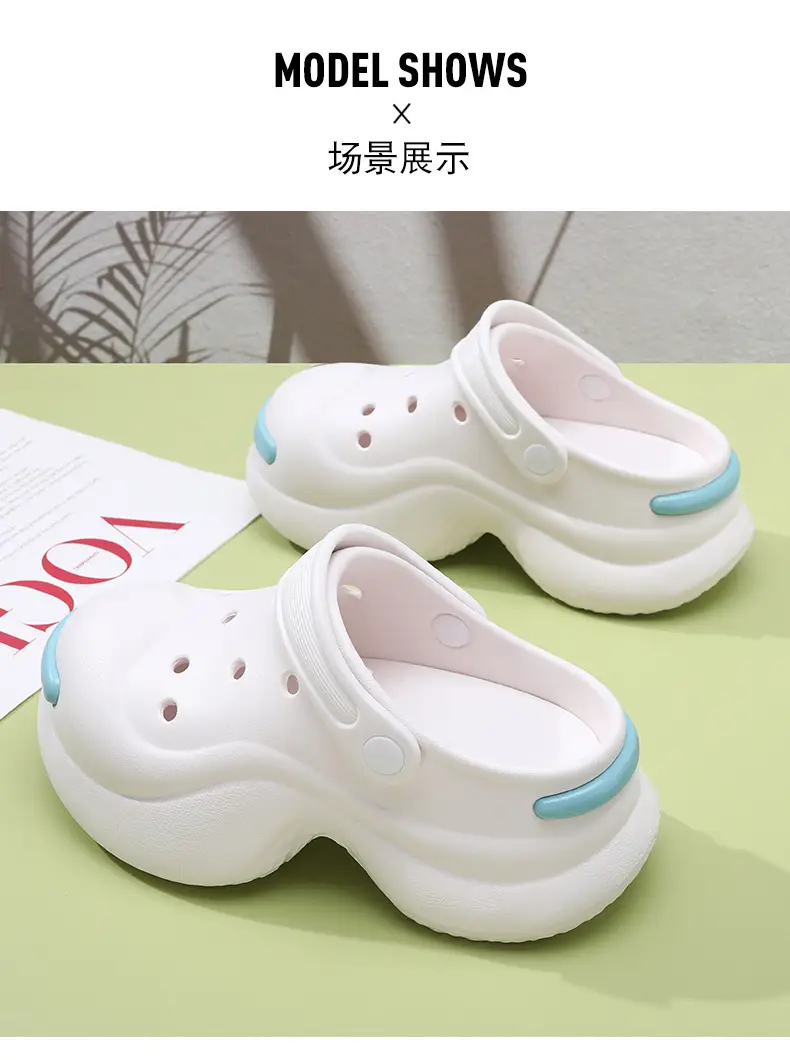 Hole Shoes High-height Shoes Women's Outdoor Non-slip Thick Bottom Wear-resistant Sandals and Slippers with Non-smelly Feet Summer Slippers — feature 9