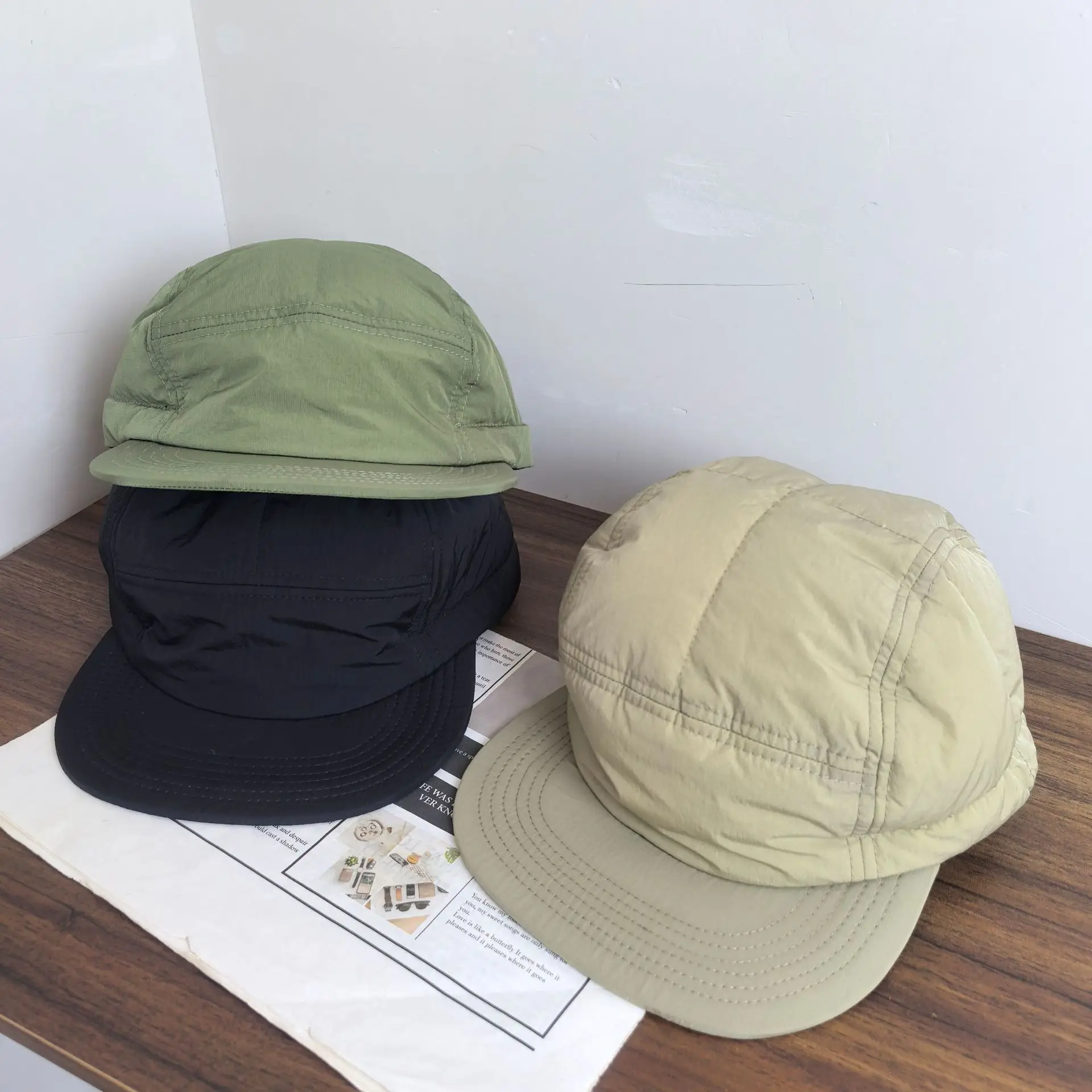 Winter Drying Cap Olive Green for Men Women - Image 4