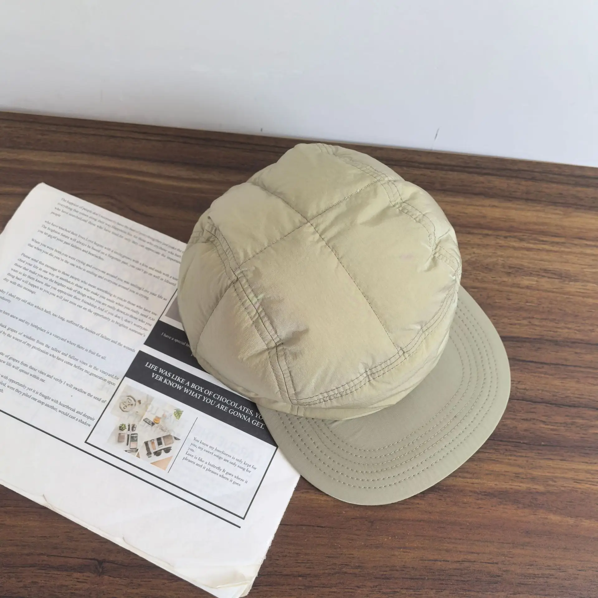 Winter Drying Cap Olive Green for Men Women - Image 3