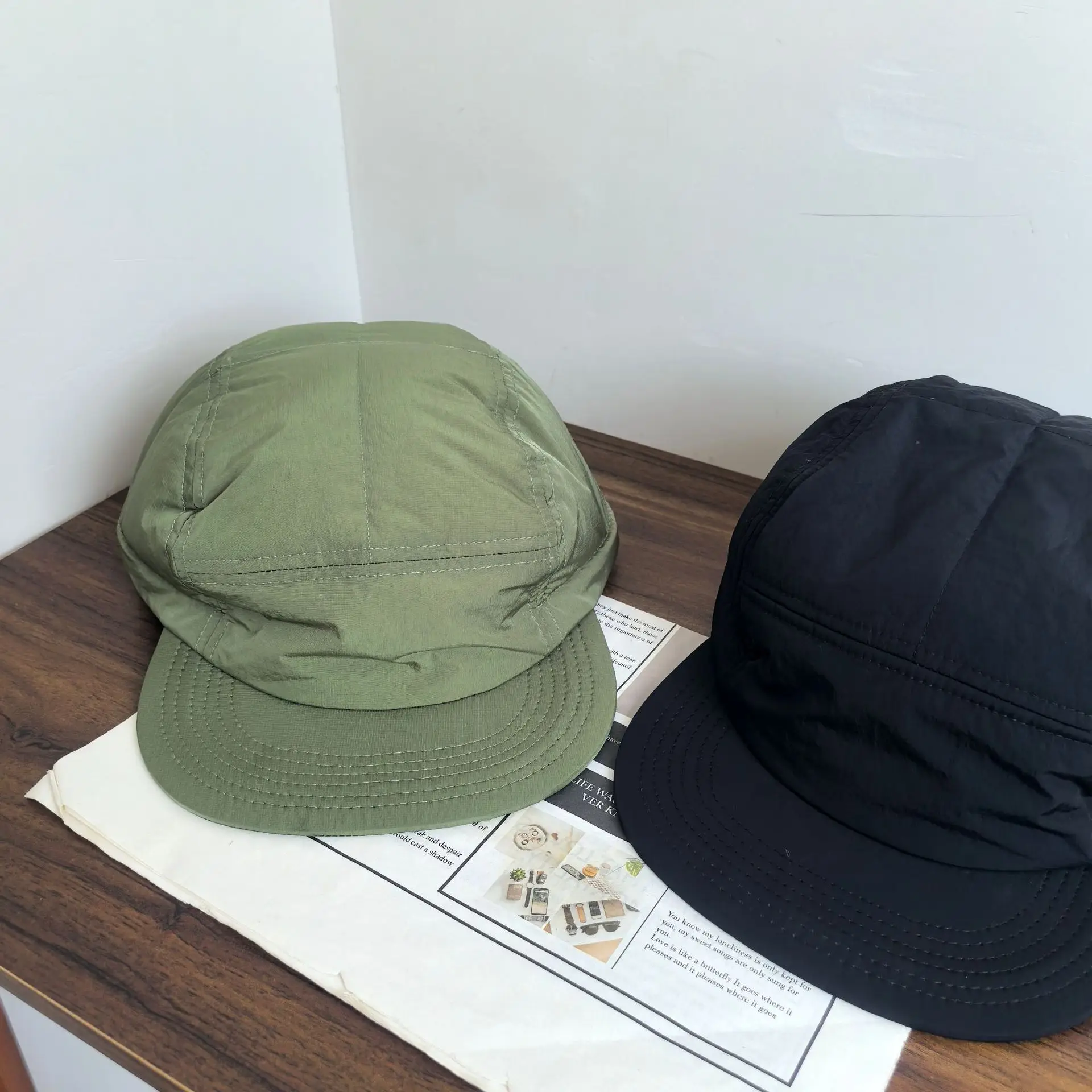 Winter Drying Cap Olive Green for Men Women — feature 4