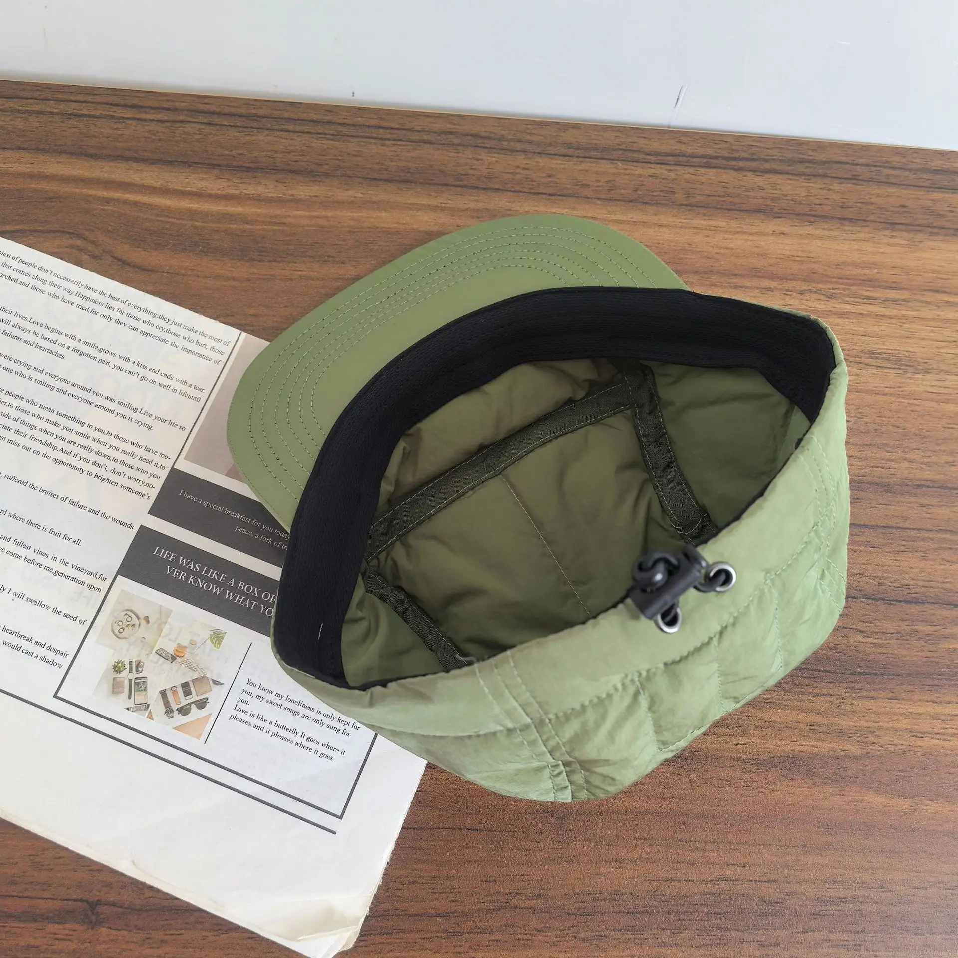Winter Drying Cap Olive Green for Men Women — feature 8