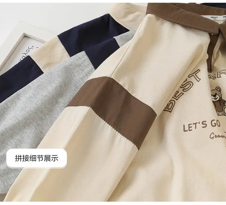 Soft Fabric Boys Polo Shirt Long Sleeve Spring Autumn — feature 24