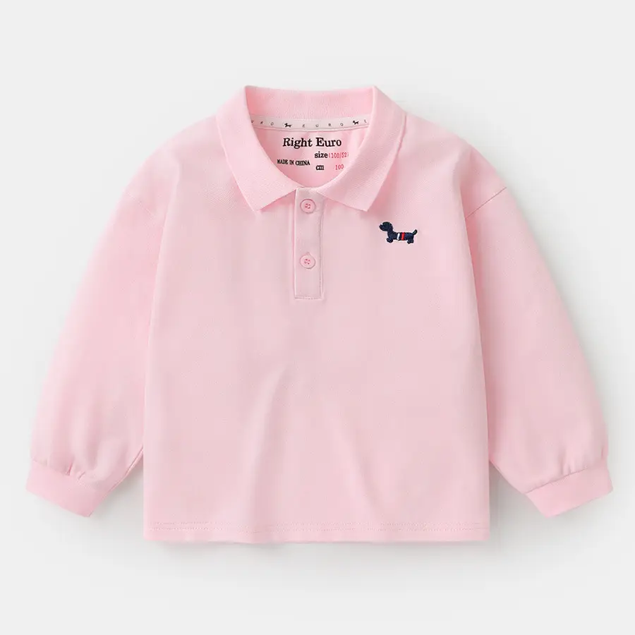 Soft Fabric Boys Polo Shirt Long Sleeve Spring Autumn - Image 3