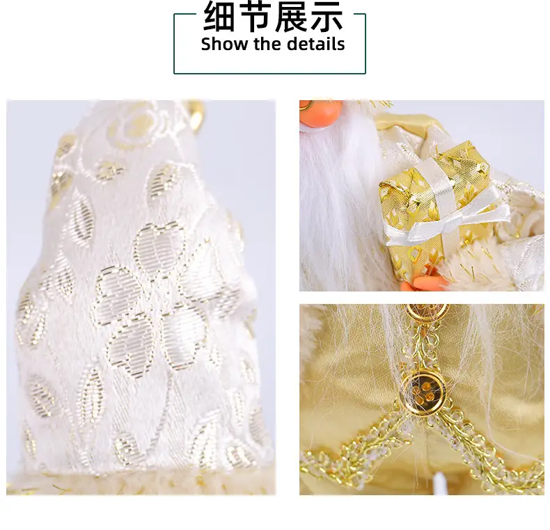 Cross Border Standing Santa Claus Doll Ornament 175g — feature 13
