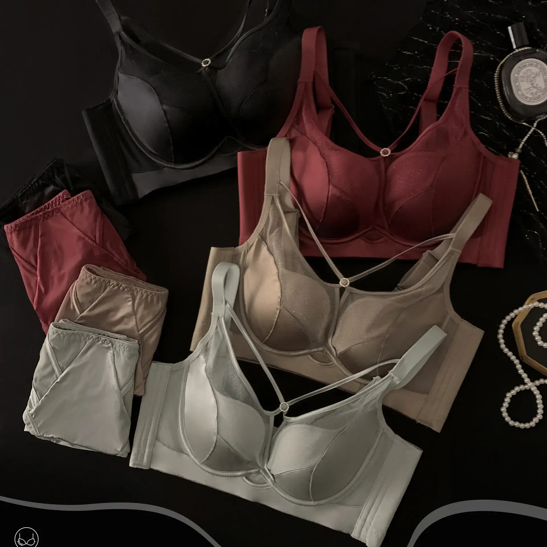 Satin Push-Up Underwear Women Adjustable Steel Ring - Image 11