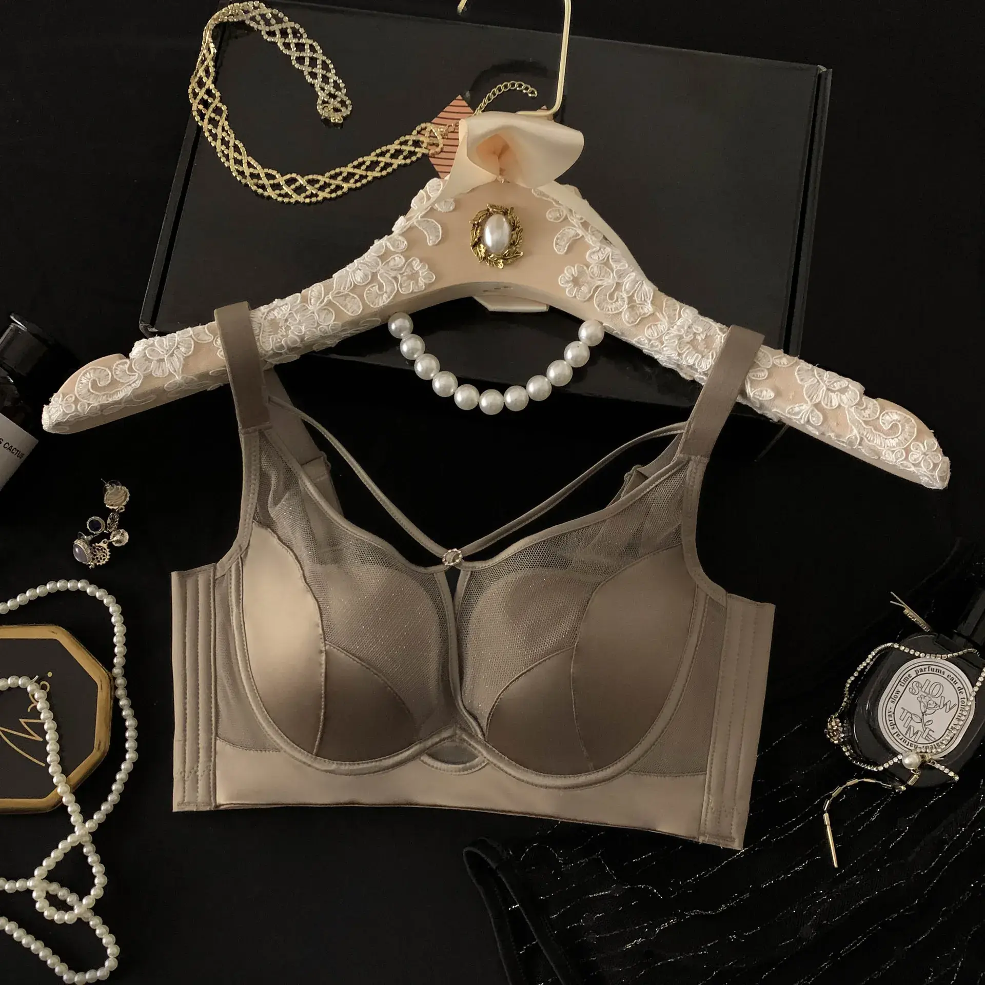 Satin Push-Up Underwear Women Adjustable Steel Ring - Image 4